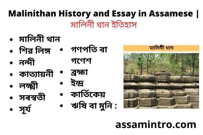 Malinithan History and Essay in Assamese | মালিনী থান ইতিহাস